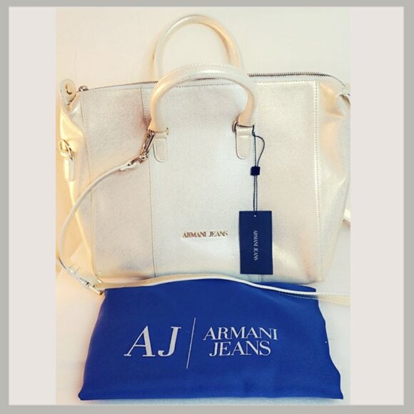 Armani Jeans Gold Tone Purse, Brand new, never used, Tags & Dust Bag - Picture 1 of 12